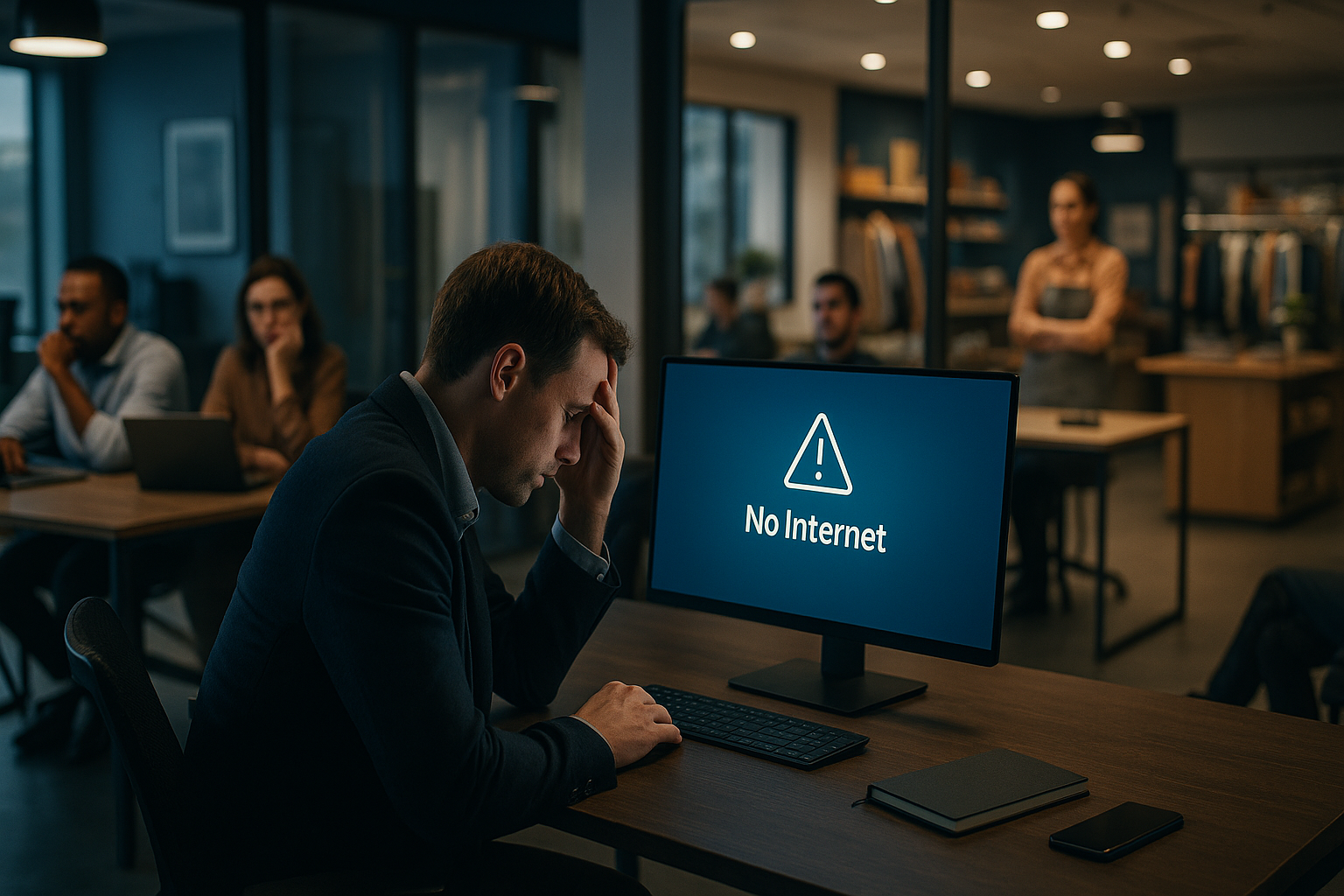 Sua internet caiu. Seu negócio também?